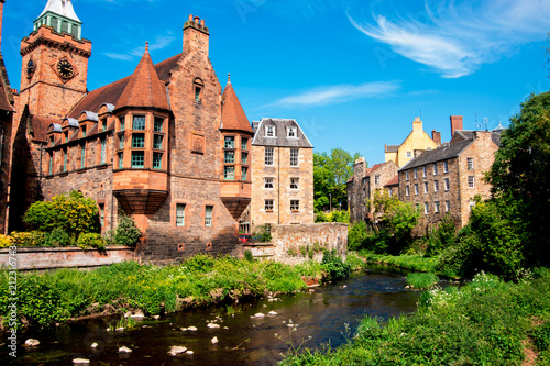 Dean village in the city centre of Edinburgh, UK.