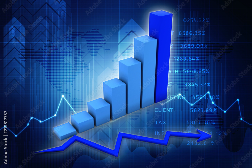 3d rendering Stock market online business concept. business Graph
3d rendering Stock market online business concept. business Graph