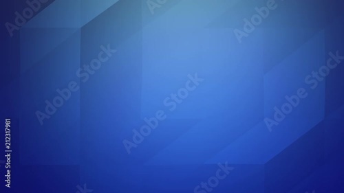 4k Low poly video of abstract geometric triangles loopable blue background
