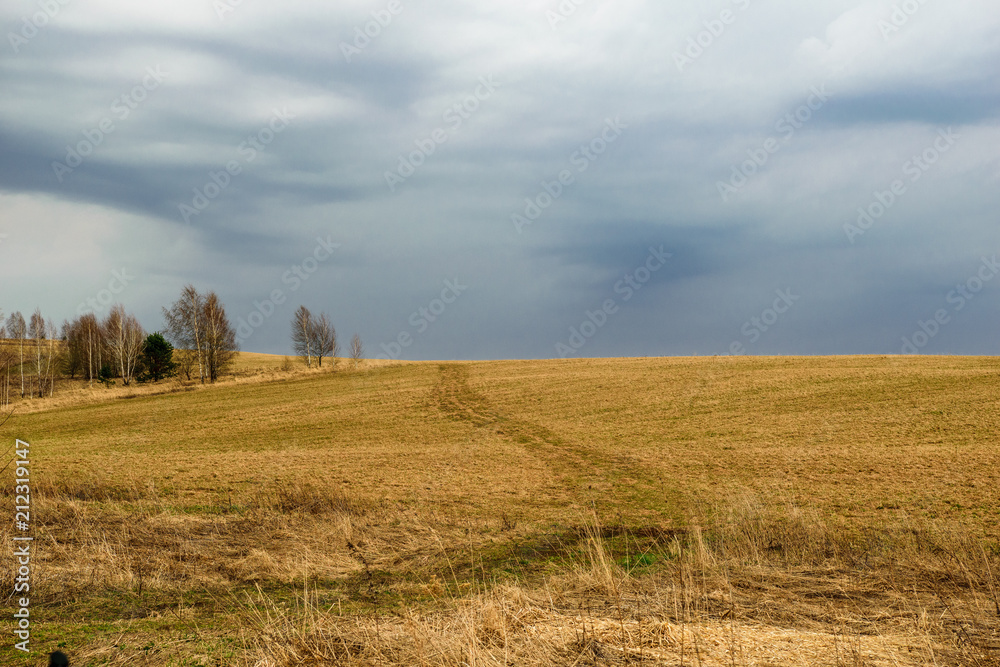 Roughed field in Nizhny Novgorod Region, Russia