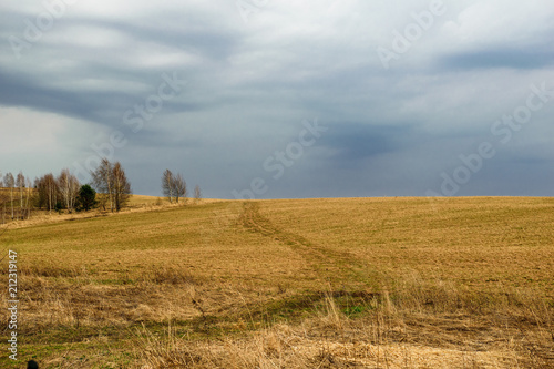 Roughed field in Nizhny Novgorod Region  Russia