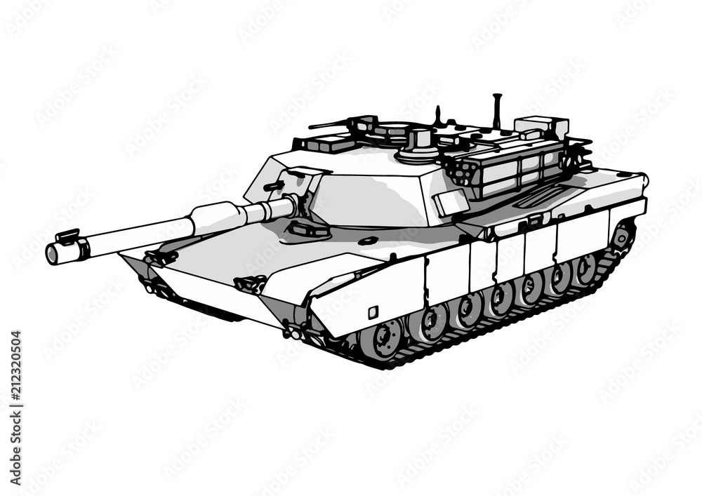 sketch of military tank vector art sketch of military tank vector art