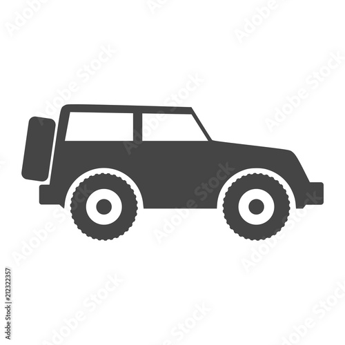 Offroad SUV Car Icon