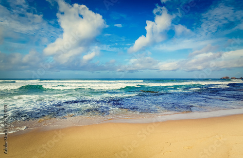 The Indian ocean landscape. Beautiful view of a sea