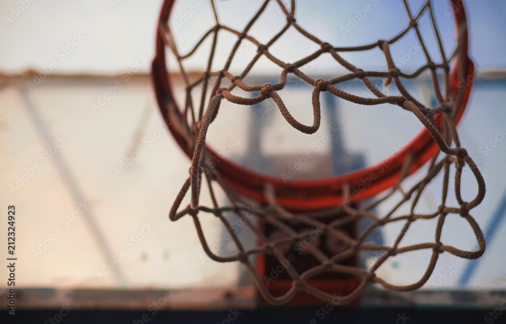Under the Basketball Hoop