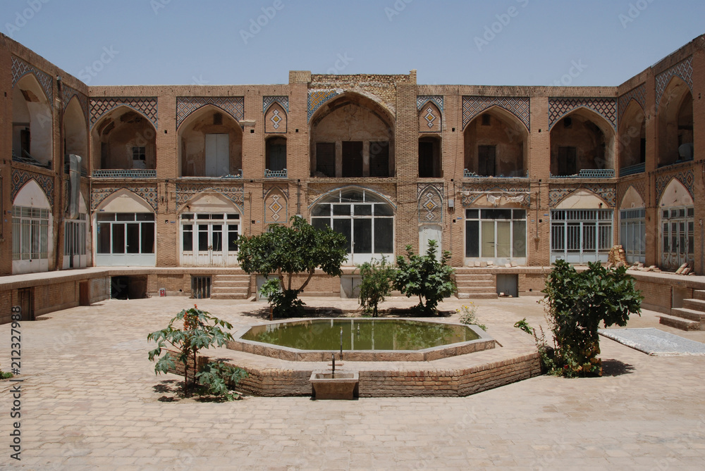 An old caravanserai located within the bazaar in Kashan, Iran