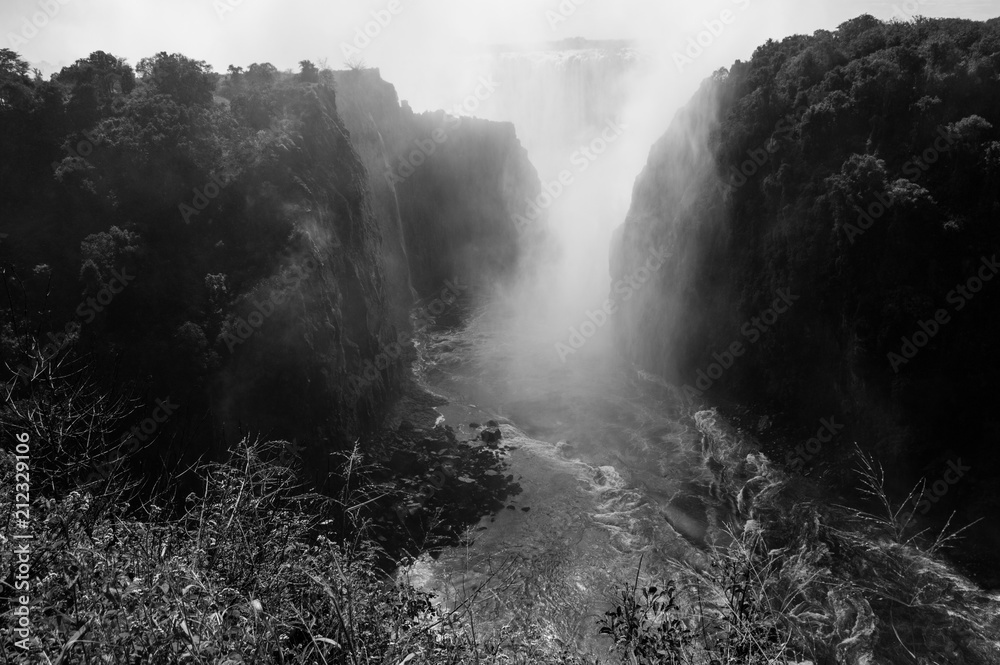 Victoria Falls Seen from Photo Trail, Zambian Side