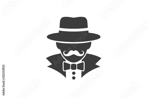 Detective Logo Design Illustration