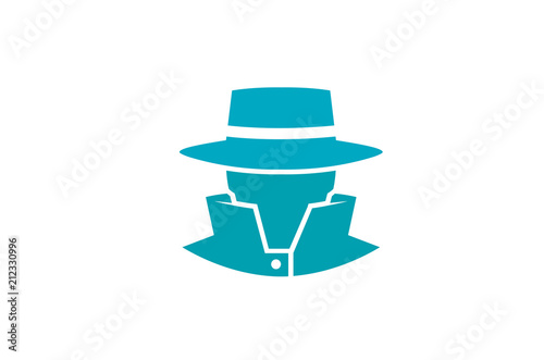 Detective Logo Design Illustration