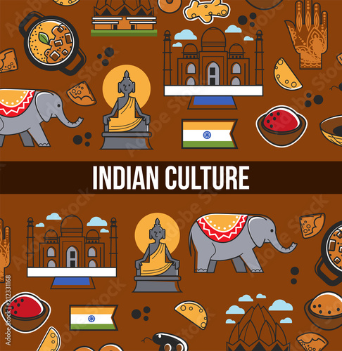 Premium Vector | Set of indian culture objects and symbols-saigonsouth.com.vn