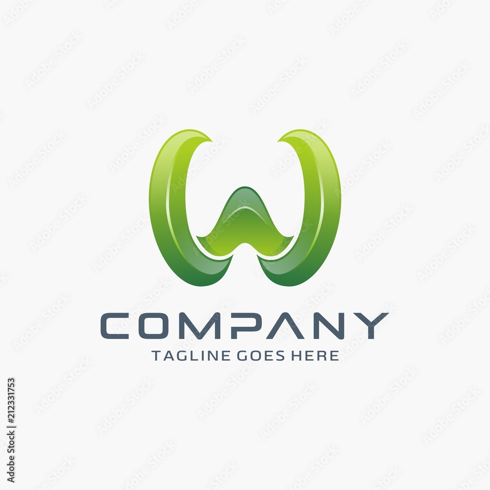 Fototapeta premium Letter W logo