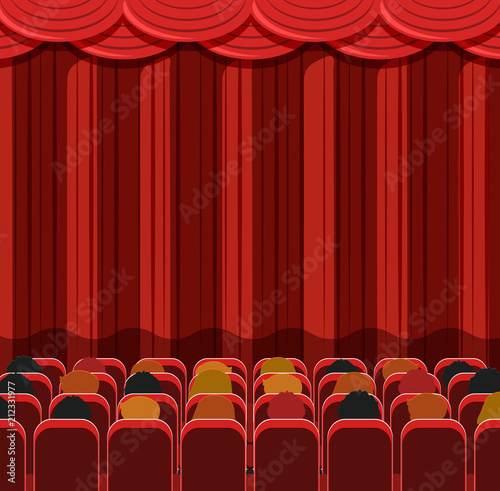 People in a cinema scene