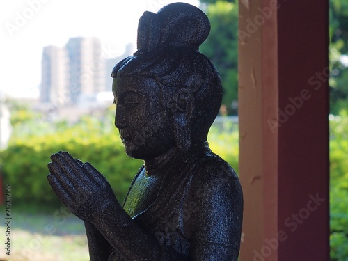 “Sekibutsu” Buddha stone statue Tokyo,Japan photo