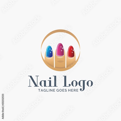 Nail salon logo design