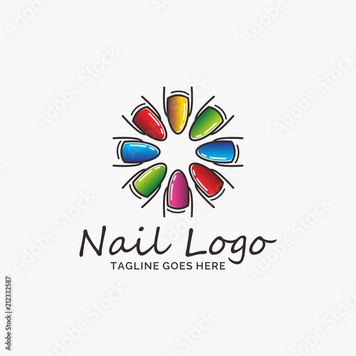 Nail salon logo design
