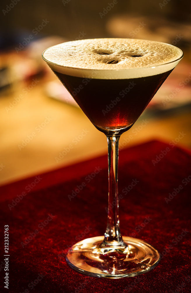coffee espresso cream martini cocktail drink glass