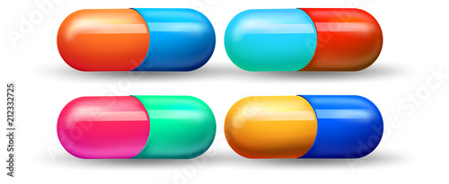A Set of Colourful Capsule