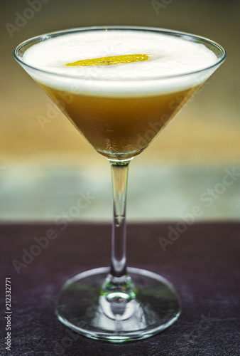 lemon and honey martini cocktail drink glass