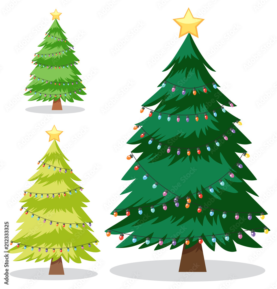 A Set of Christmas Tree A Set of Christmas Tree