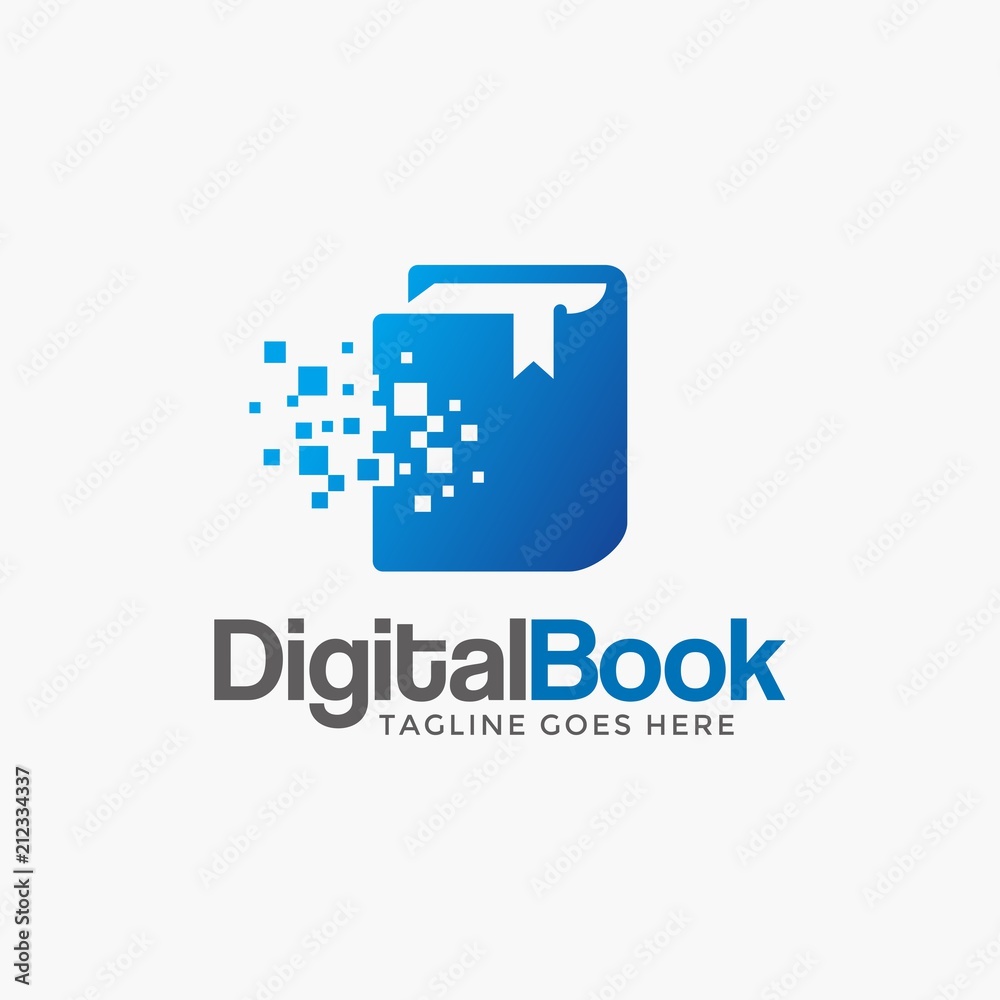 Abstract Modern book Logo design