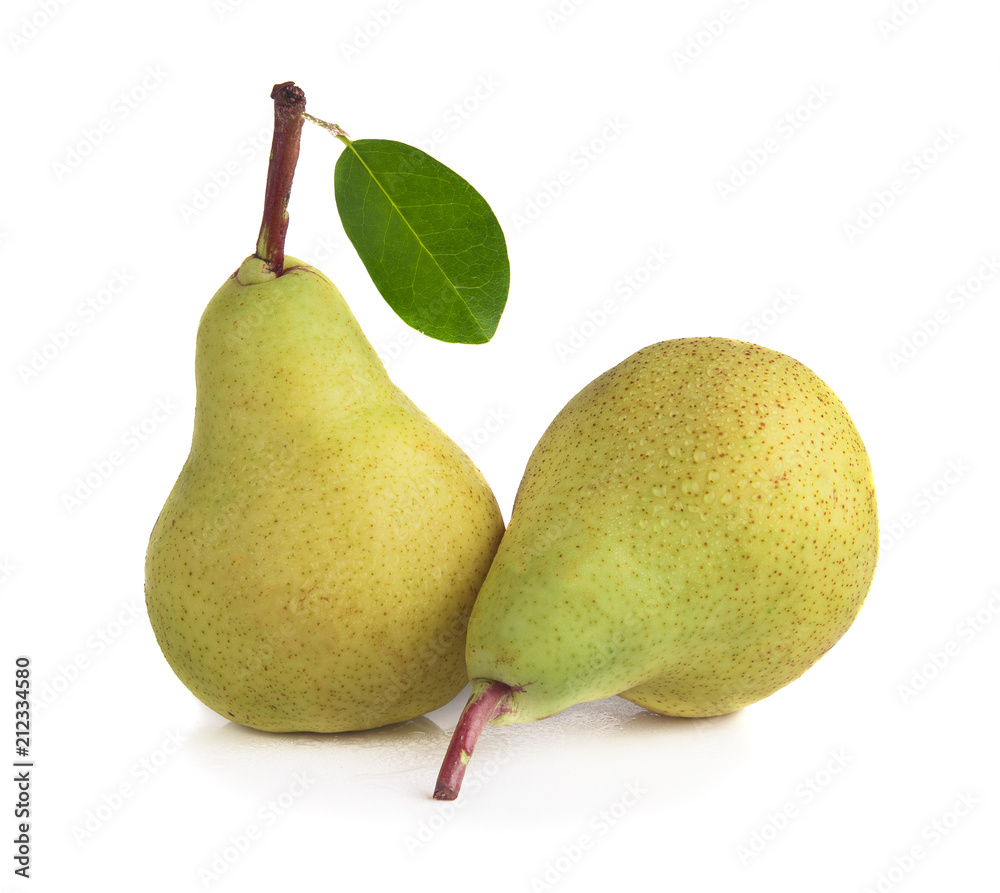 pears isolated on white background pears isolated on white background