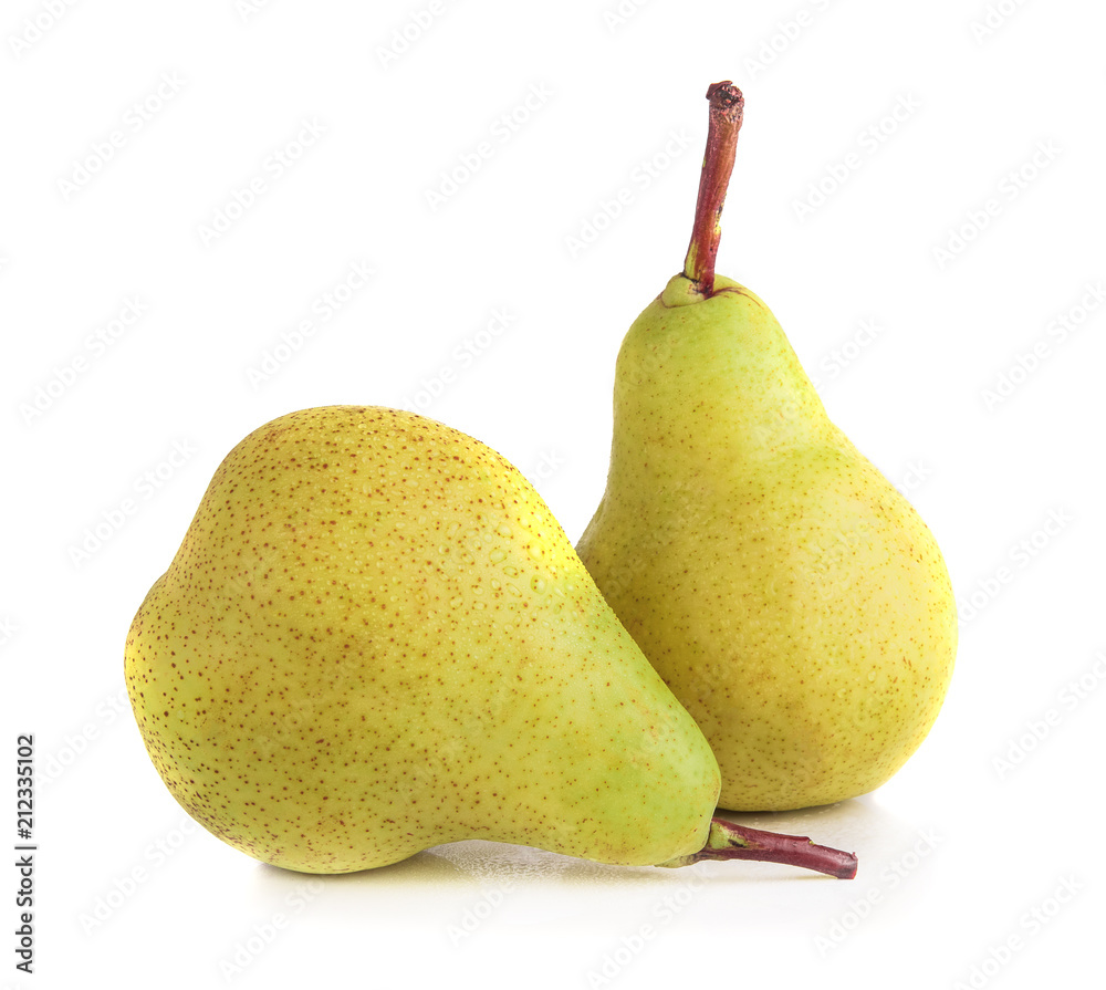 pears isolated on white background pears isolated on white background
