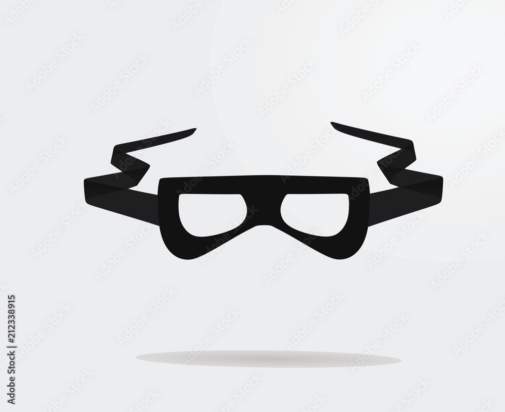 Burglar eye mask. vector illustration Stock Vector Adobe Stock