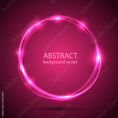 Vector abstract blue motion light effect background.