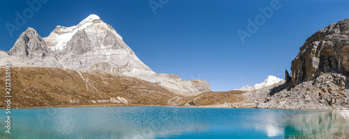 Beautiful landscape of milky sea in Daocheng Yading National Park, Sichuan, China. photo