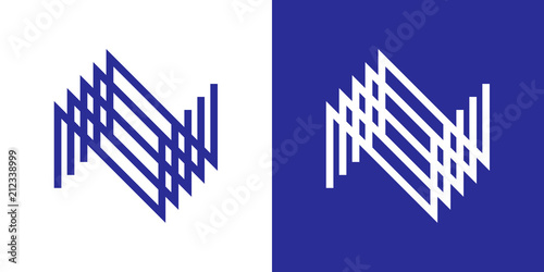 N logo, 4n, NNNN, vector photo