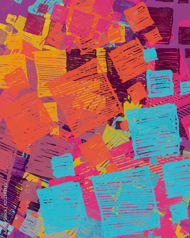 Obraz premium Abstract painting on canvas. Hand made art. Colorful texture. Modern artwork. Strokes of fat paint. Brushstrokes. Contemporary art. Artistic background image.