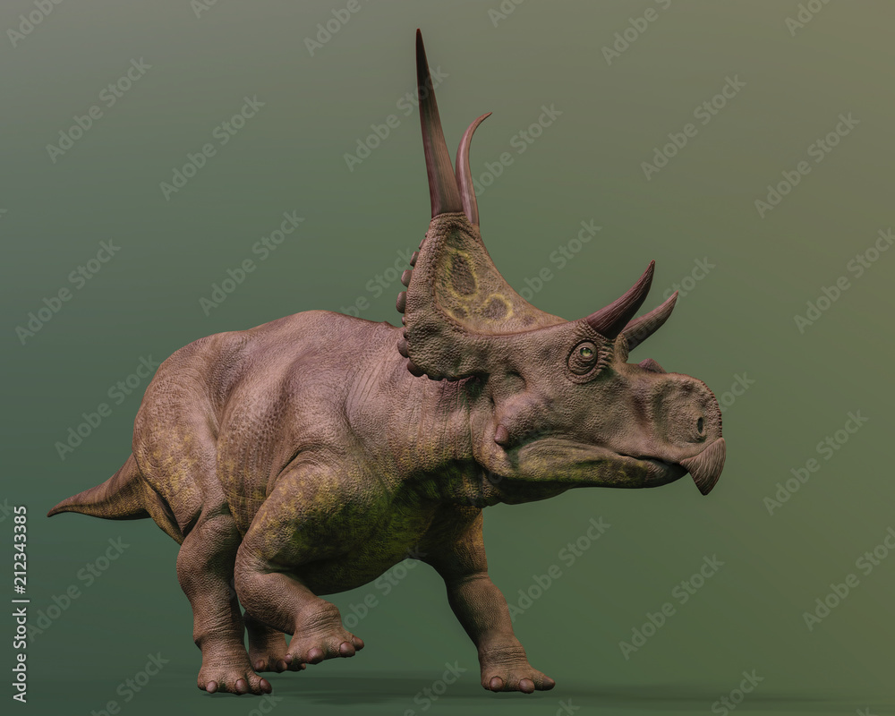 Naklejka diabloceratops on green background