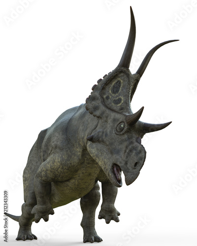 diabloceratops on white background