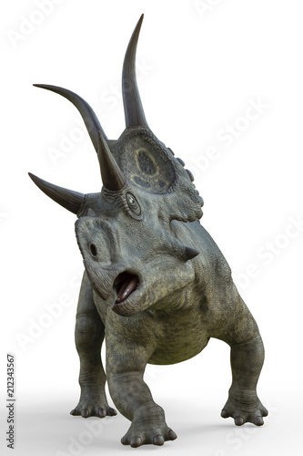 diabloceratops on white background © DM7