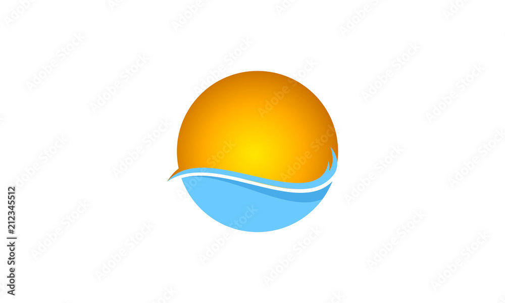 sun and water wave sun and water wave