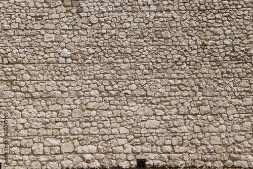 Mur de pierres du château Wawel à Cracovie, Pologne	 photo