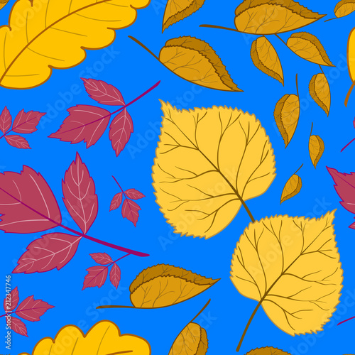 Bright autumn seamless pattern