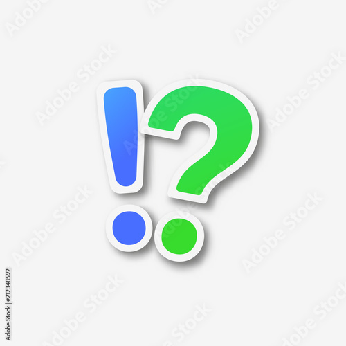 question mark exclamation  marks