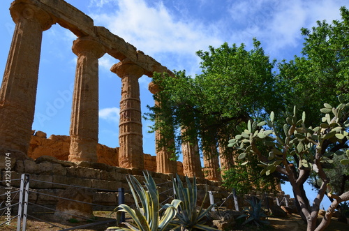 Ancient Greek Temple of Juno God, Agrigento, Sicily, Italy © Denise Serra