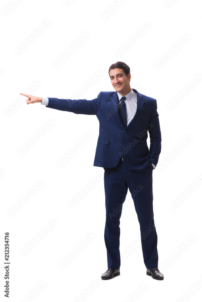 Young businessman isolated on white background Young businessman isolated on white background