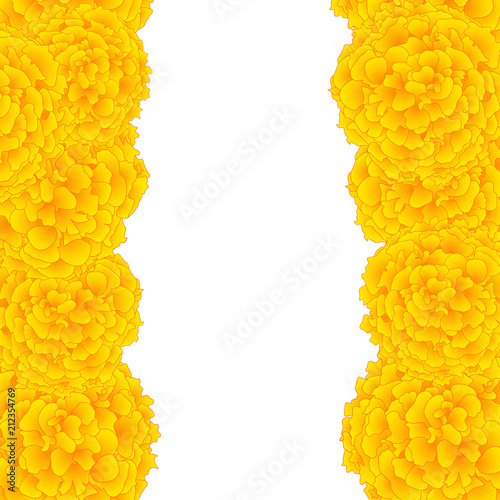 Yellow Marigold Border
