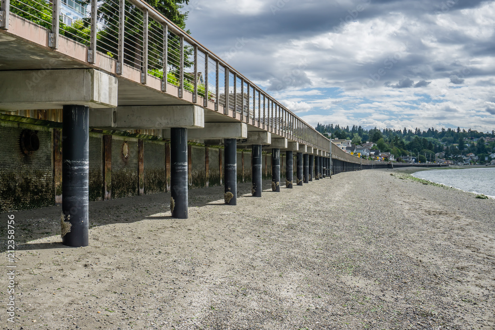 Fototapeta premium Boardwalk At Low Tide 4