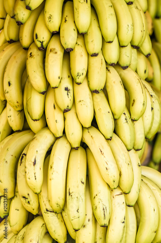 Bunch of Ripe Bananas in a Local Market