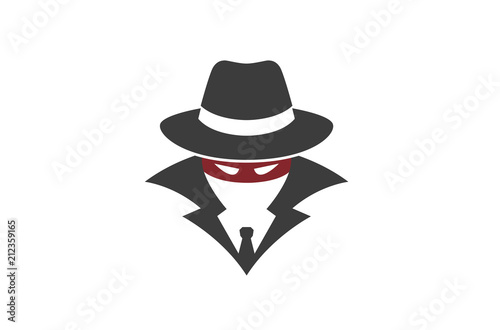 Detective Logo Design Illustration
