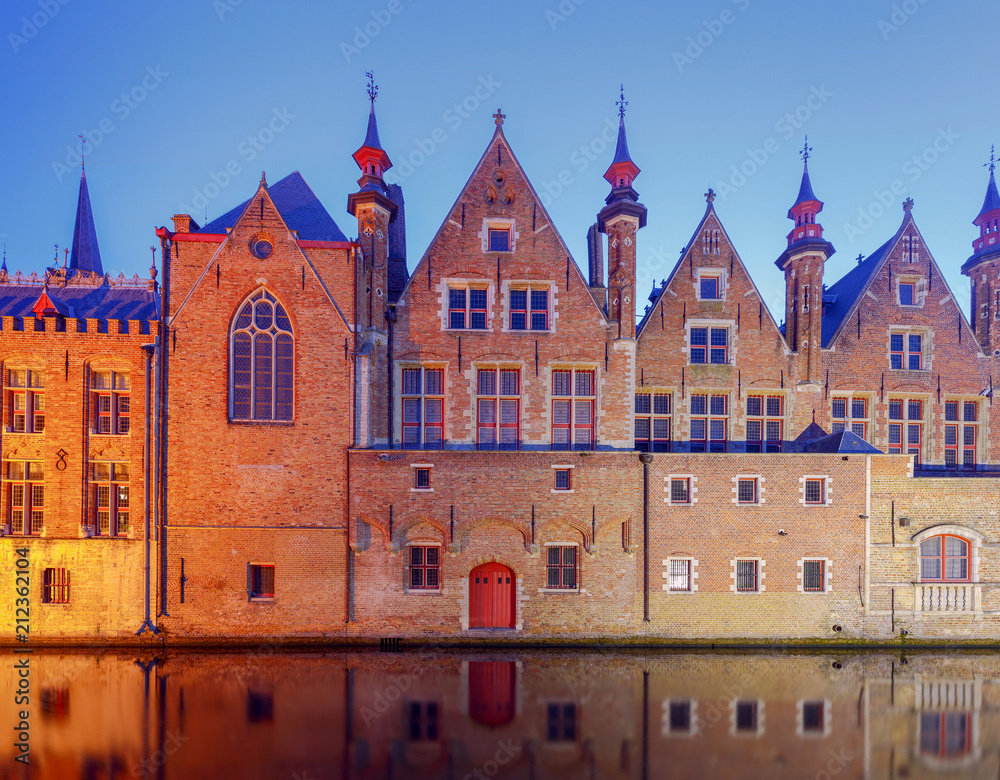 Fototapeta premium Bruges. Green channel.