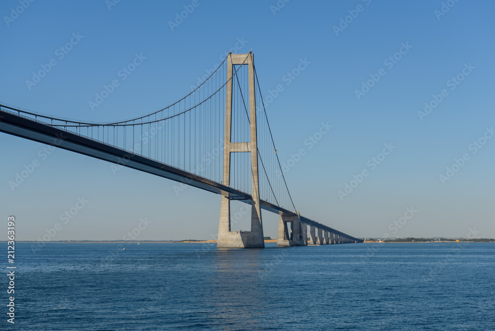 Great Belt bridge at sunny day