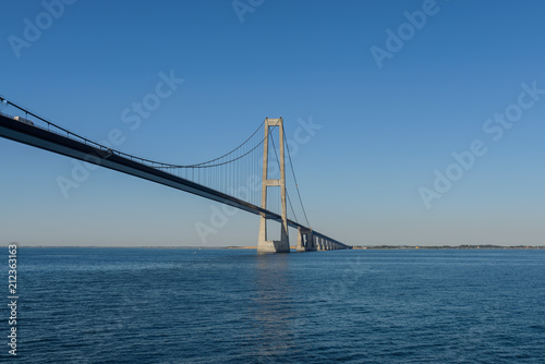 Great Belt bridge at sunny day © Alexey Seafarer