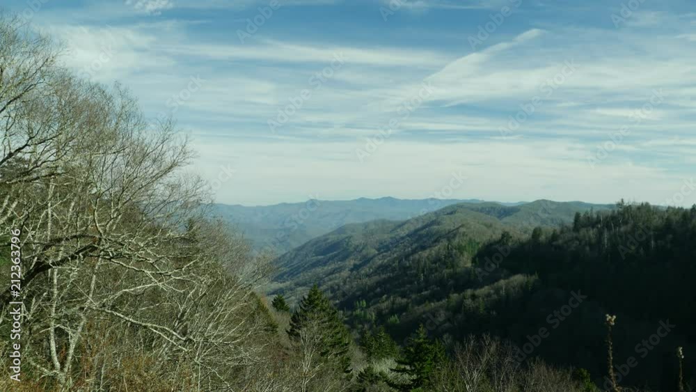 Highland view of Great Smoky Mountains in autumn Highland view of Great Smoky Mountains in autumn