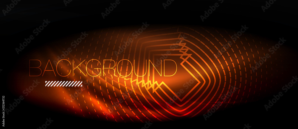 Neon glowing wave, magic energy and light motion background. Wallpaper template, hi-tech future concept Neon glowing wave, magic energy and light motion background. Wallpaper template, hi-tech future concept