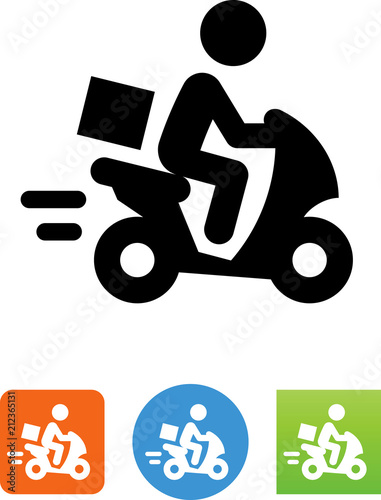 Moped Scooter Delivery Icon